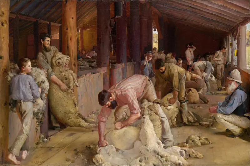 Schafschur von Tom Roberts