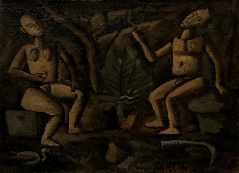 Kompozycja z figurami, Joaquín Torres-García