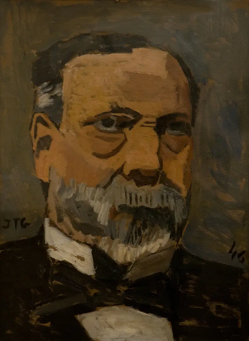 Porträtt av man (Pasteur) av Joaquín Torres-García