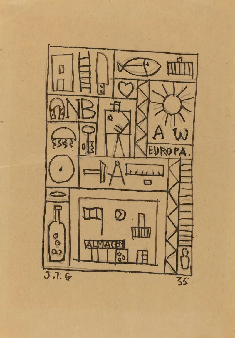 Untitled, 1935 av Joaquín Torres-García