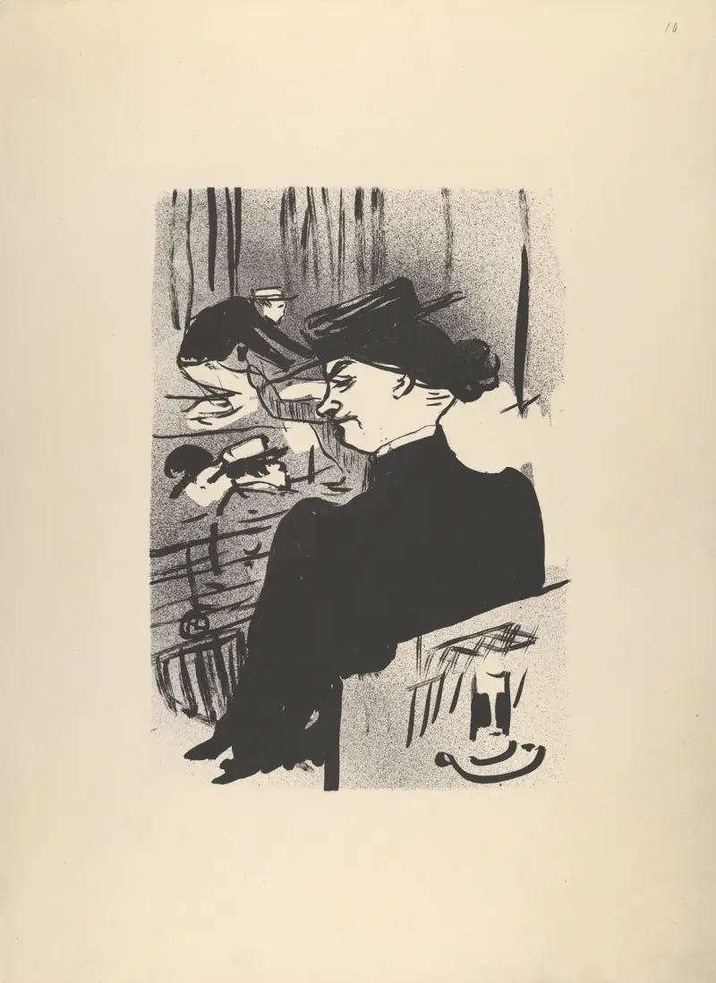 A Spectator av Henri de Toulouse-Lautrec