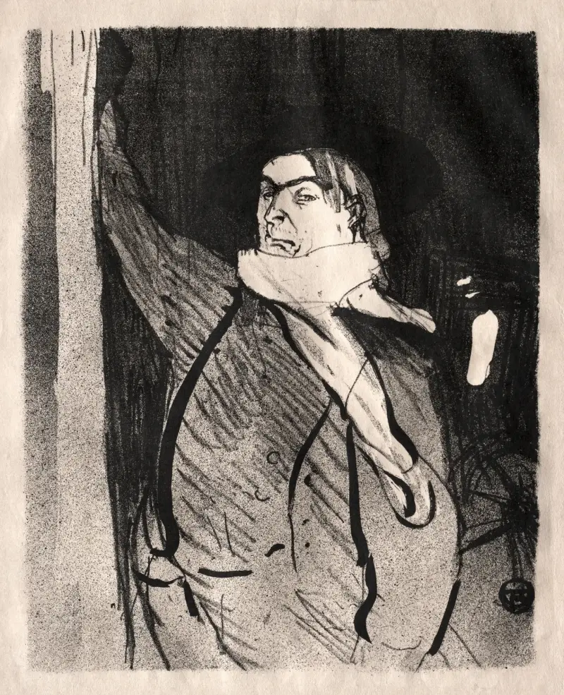 Aristide Bruant, 1893 – nr 1 av Henri de Toulouse-Lautrec