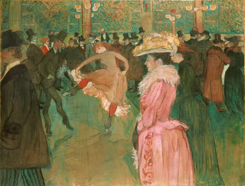 På Moulin Rouge – Dansen av Henri de Toulouse-Lautrec