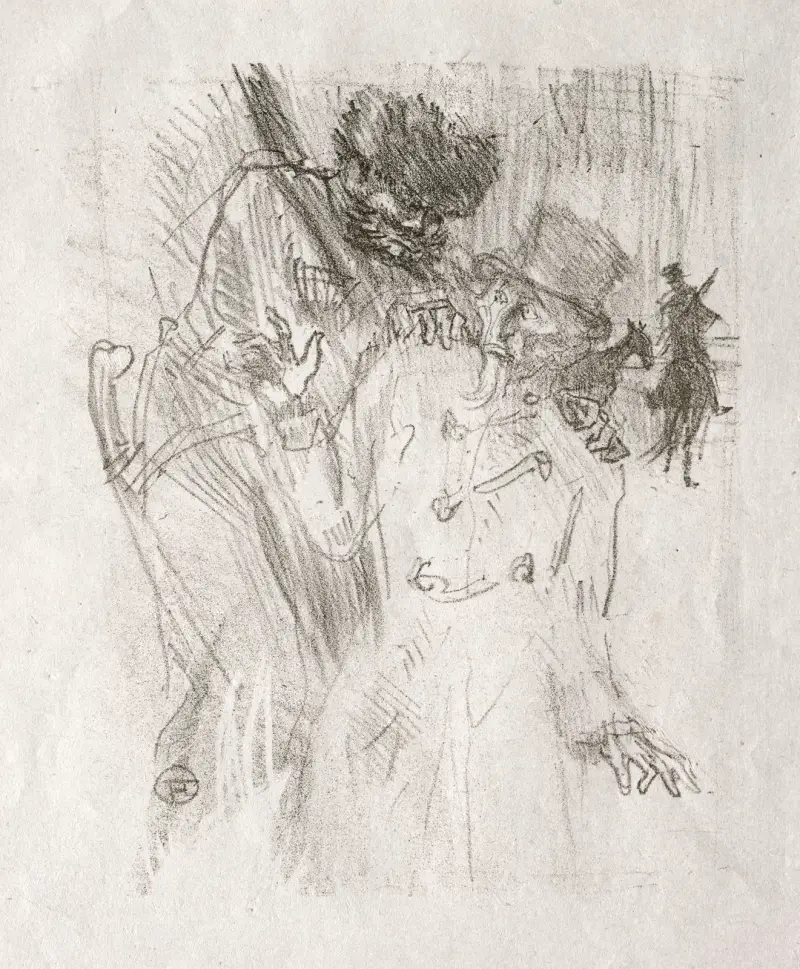 Am Fuße des Sinai: Verhaftung von Schlomé Fuss von Henri de Toulouse-Lautrec