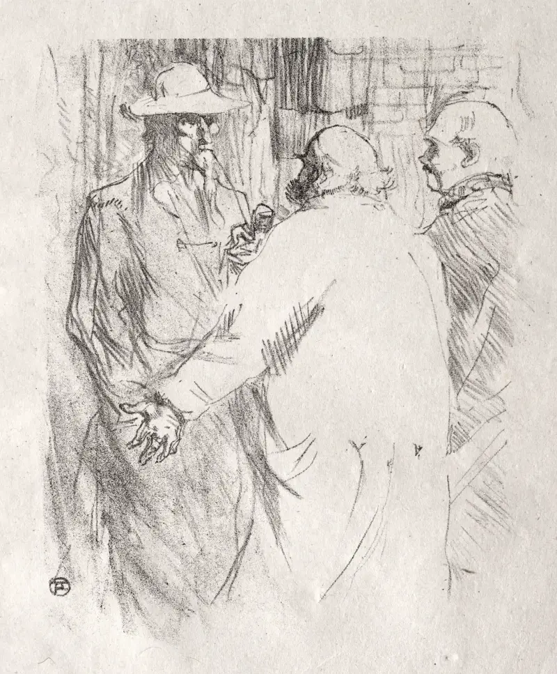 Vid foten av Sinai: Clemenceau i Busk av Henri de Toulouse-Lautrec