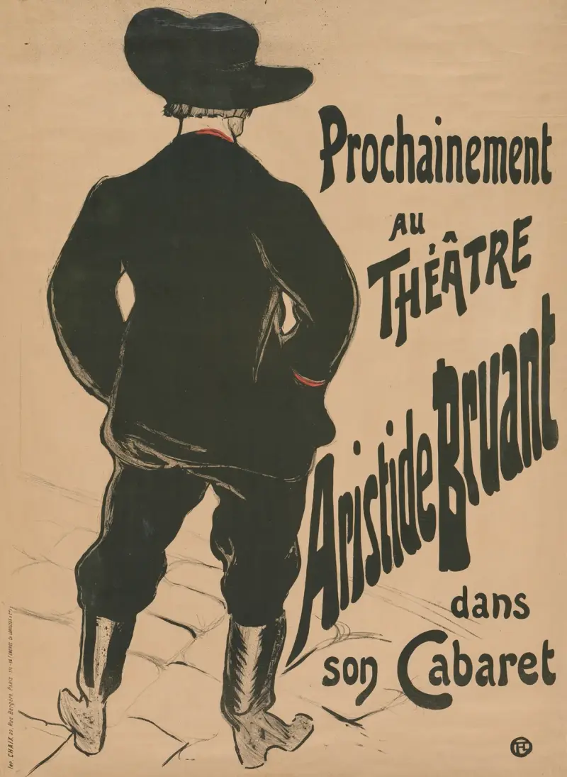 Bruant im Mirliton von Henri de Toulouse-Lautrec