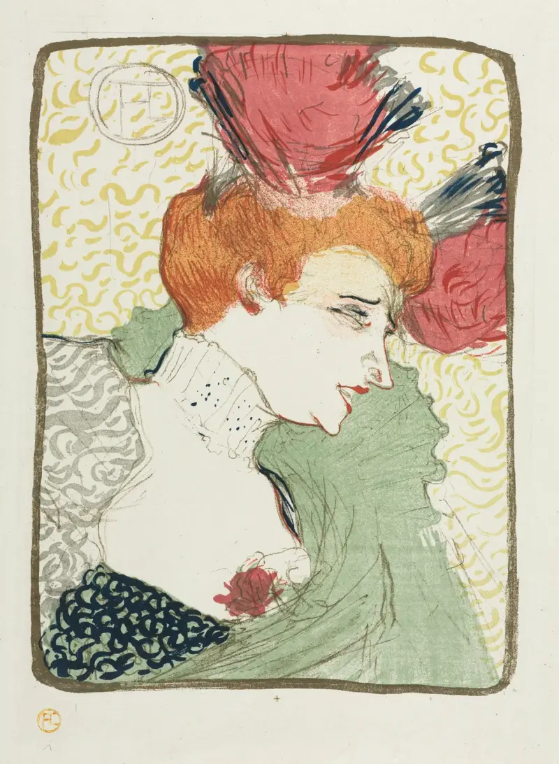 Byst av mademoiselle Lender av Henri de Toulouse-Lautrec