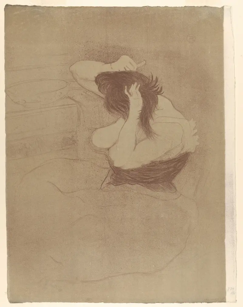 Kamma håret av Henri de Toulouse-Lautrec