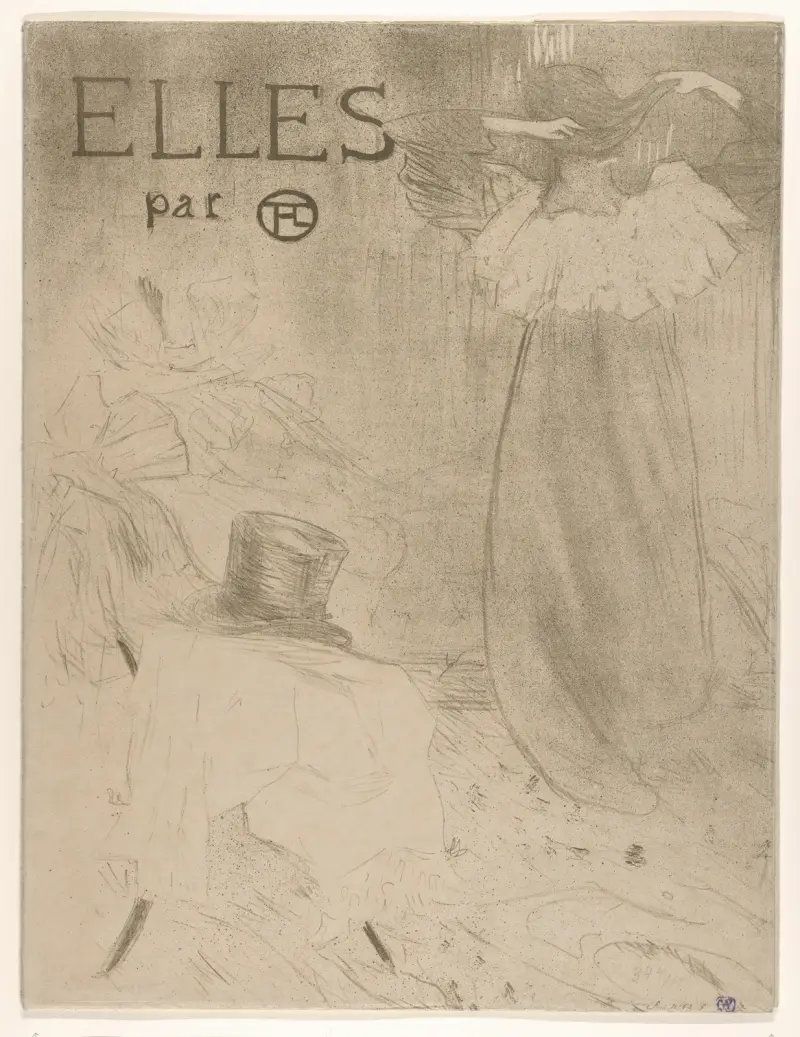 Elles (portfolio cover), 1896 – nr 2 av Henri de Toulouse-Lautrec