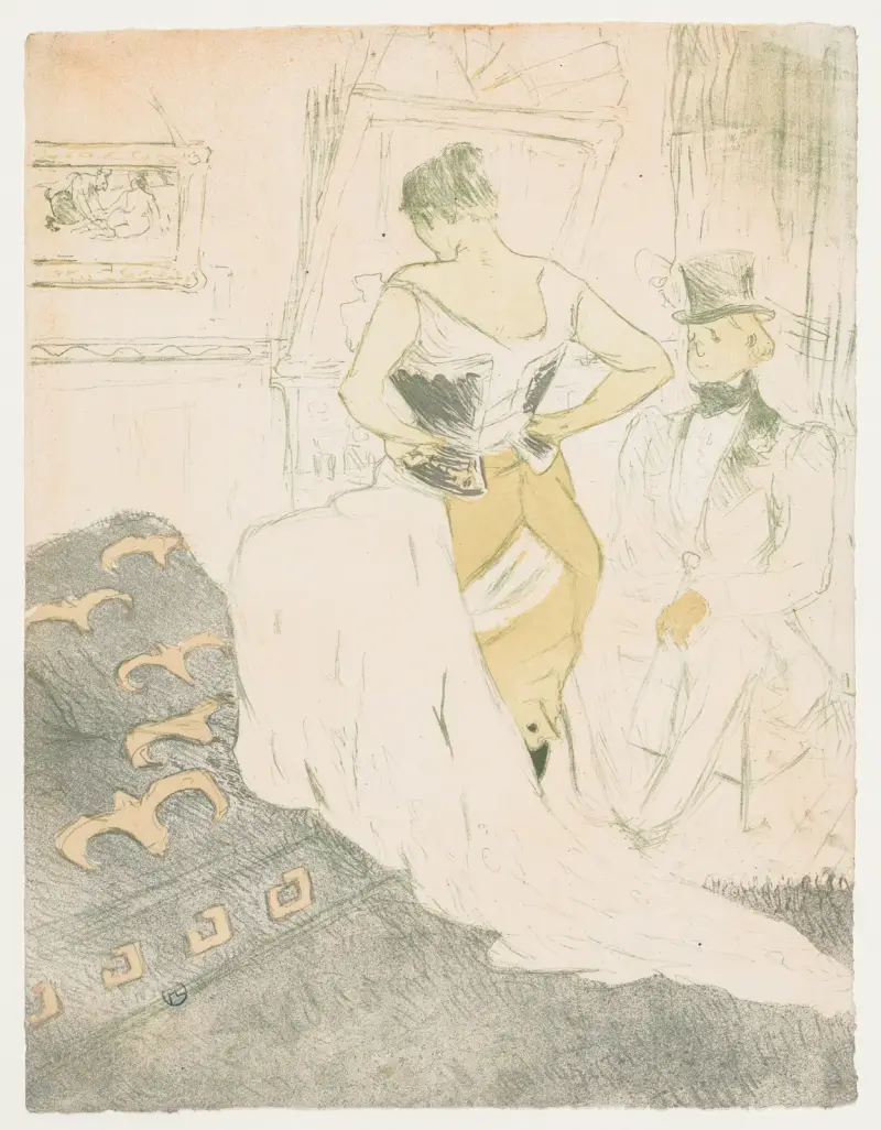 Elles – Kvinna i korsett av Henri de Toulouse-Lautrec