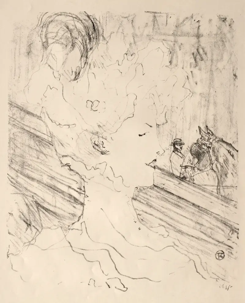 Emilienne d’Alençon av Henri de Toulouse-Lautrec