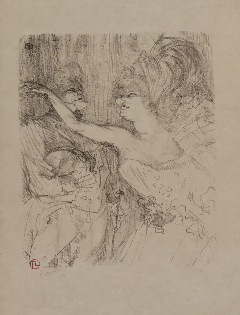 Guy und Mealy in ‚Paris qui Marche‘ von Henri de Toulouse-Lautrec