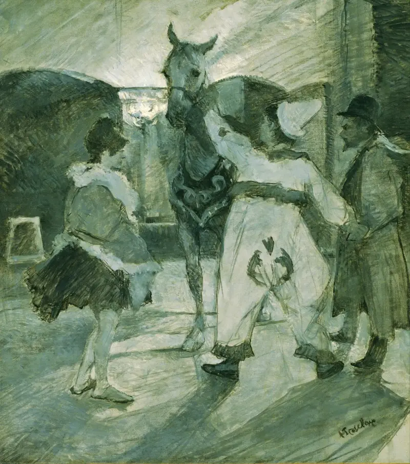 In den Kulissen des Zirkus von Henri de Toulouse-Lautrec