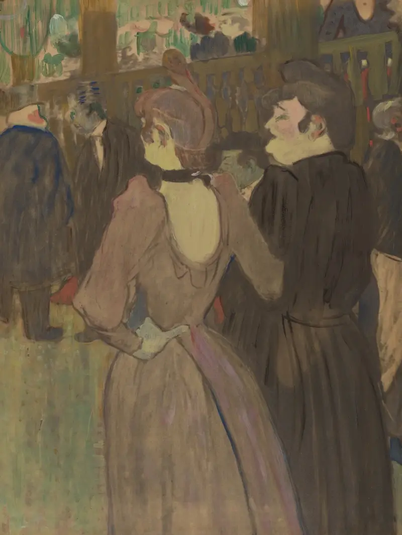 La Goulue und ihre Schwester von Henri de Toulouse-Lautrec