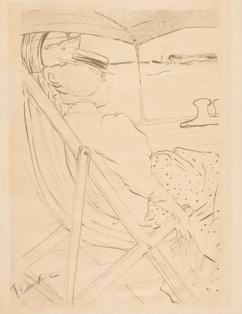 Passageraren på linje 54, 1896 – nr 1 av Henri de Toulouse-Lautrec