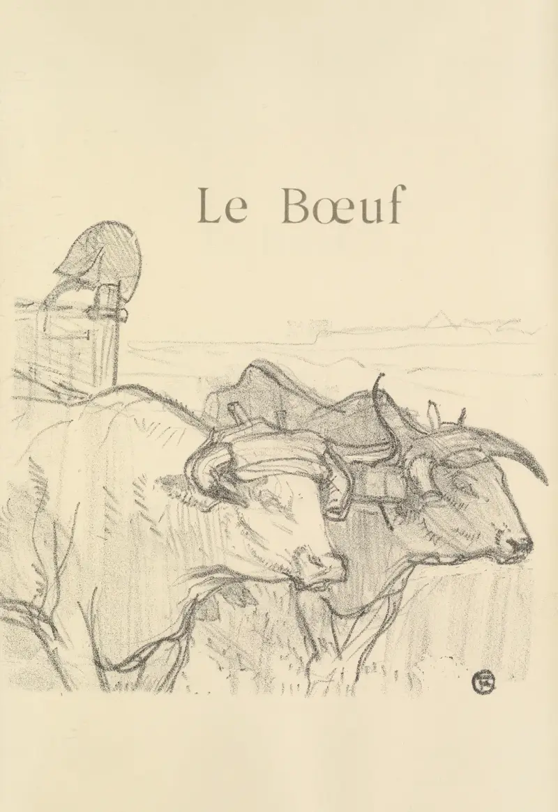 Le Bœuf av Henri de Toulouse-Lautrec