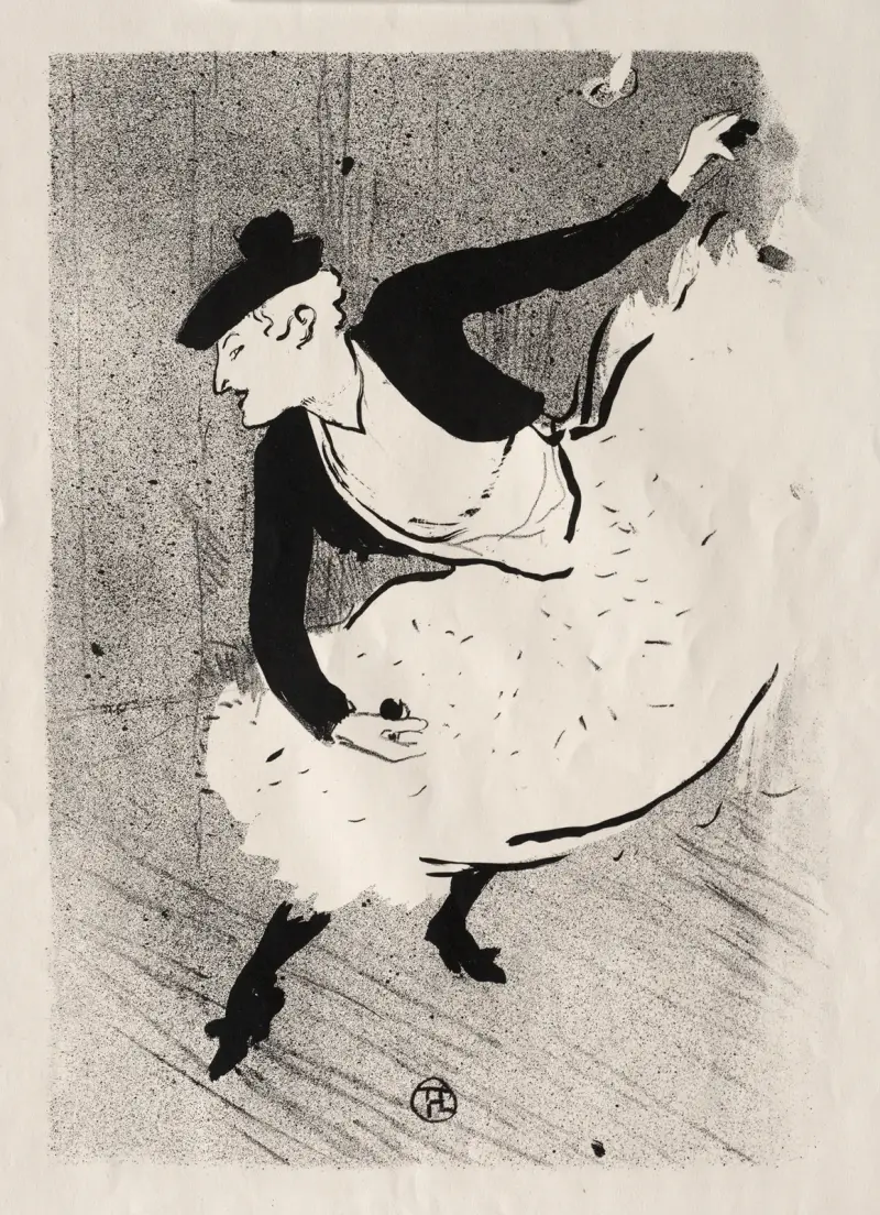Kafékonserten; Edmée Lescot av Henri de Toulouse-Lautrec