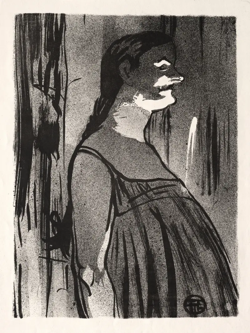 Kafékonserten; Mme Abdala av Henri de Toulouse-Lautrec