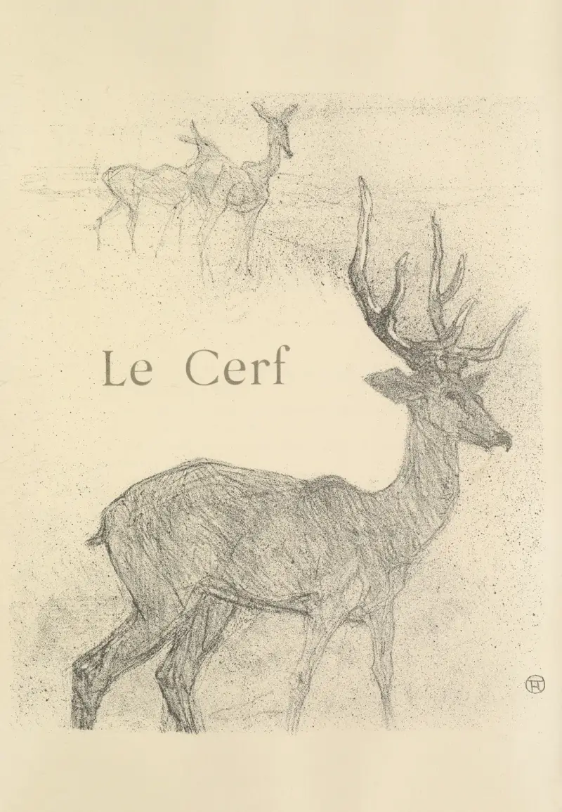 Le Cerf av Henri de Toulouse-Lautrec