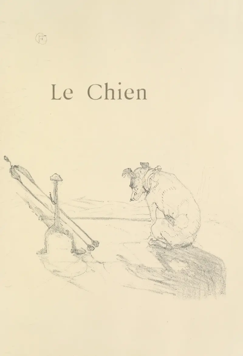Le Chien av Henri de Toulouse-Lautrec