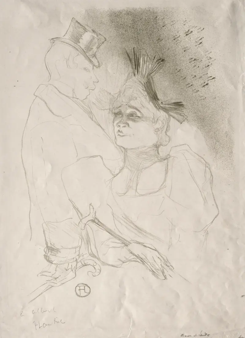 Lender and Baron av Henri de Toulouse-Lautrec