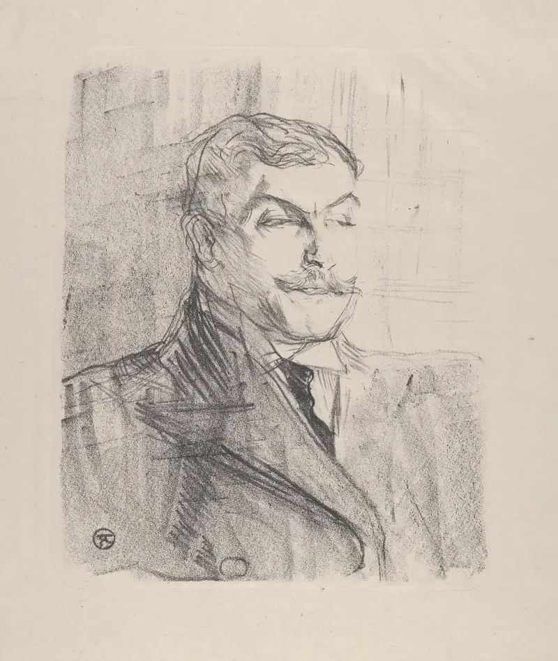 Lucien Guitry av Henri de Toulouse-Lautrec
