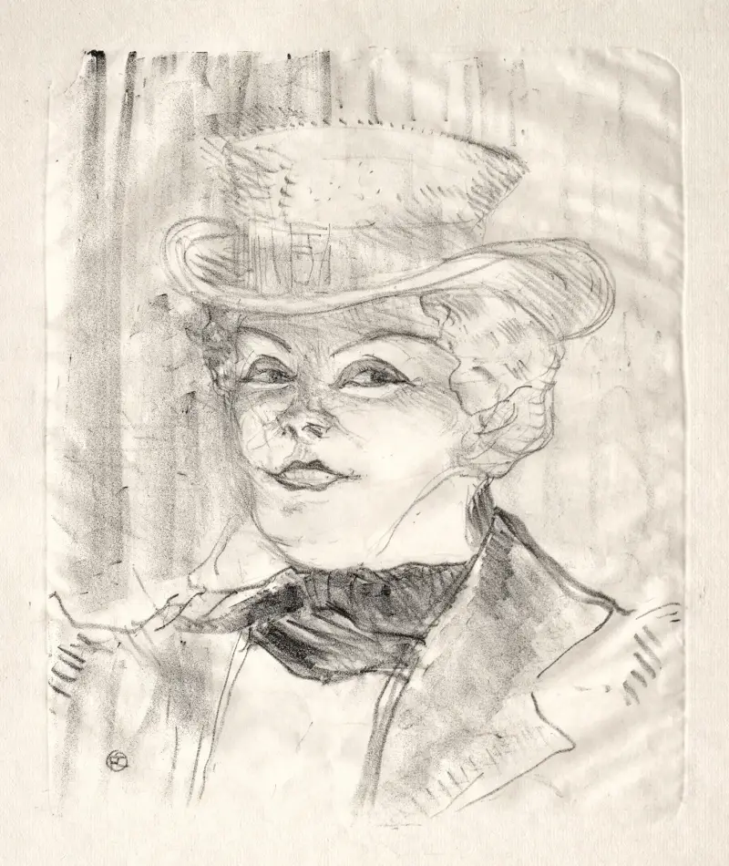 Madame Réjane av Henri de Toulouse-Lautrec