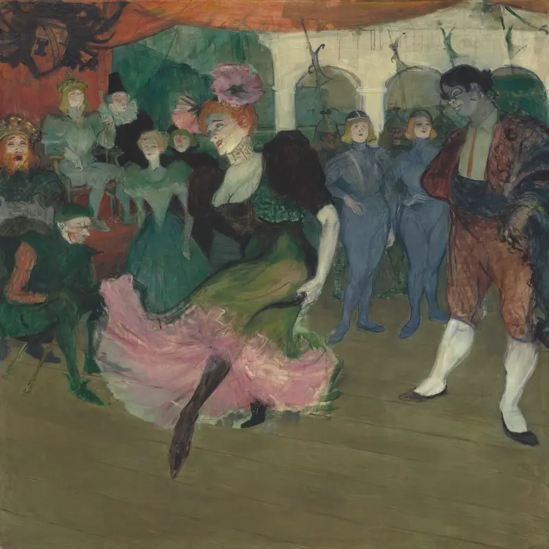 Marcelle Lender dansar bolero i 'Chilpéric' av Henri de Toulouse-Lautrec