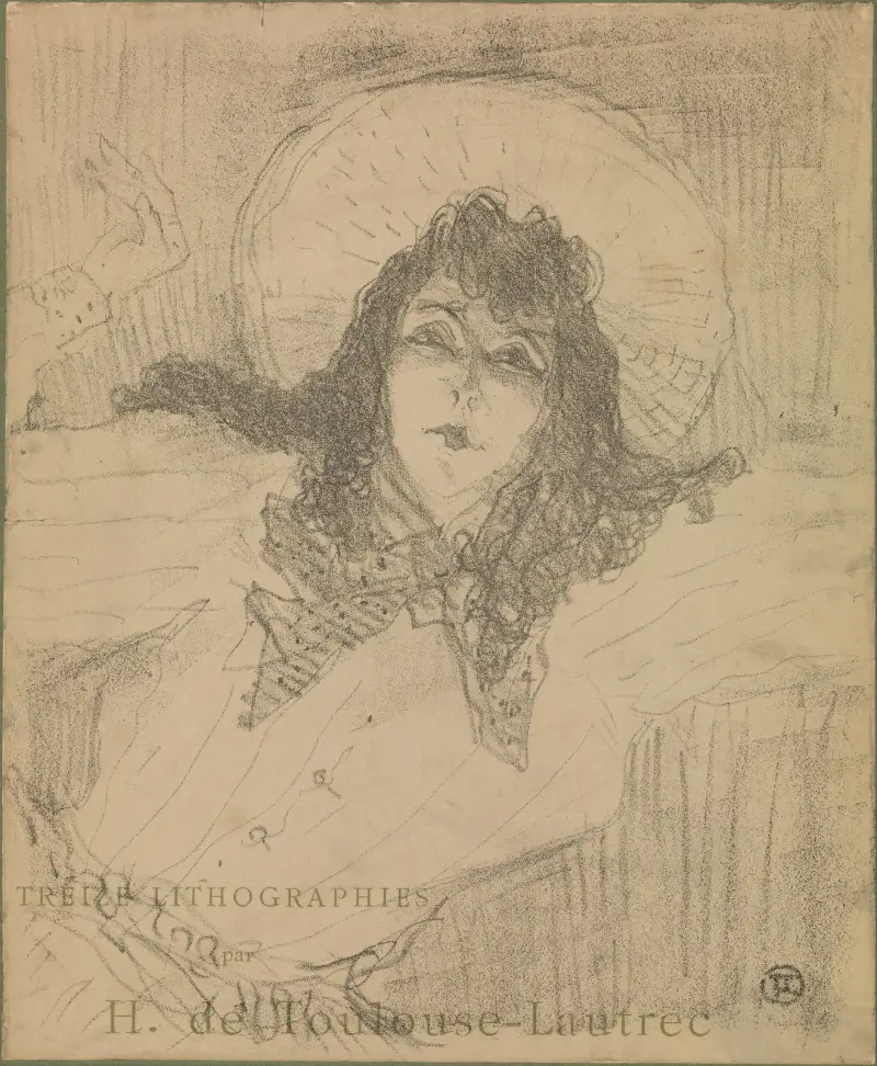 May Belfort, titelsida för ’Treize Lithographies’ av Henri de Toulouse-Lautrec