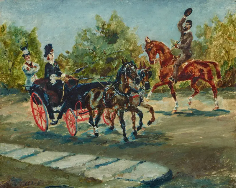 Nice. På Promenade des Anglais av Henri de Toulouse-Lautrec