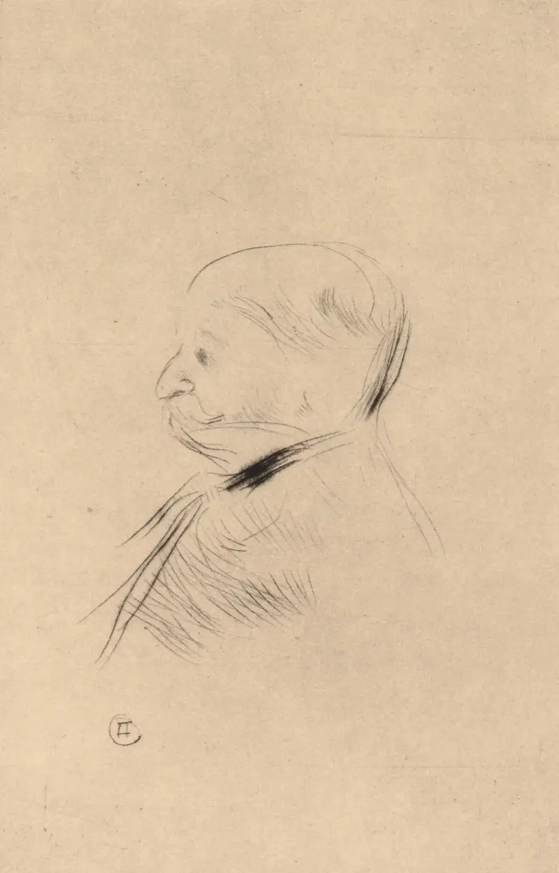 Porträtt av en man, 1898 – nr 2 av Henri de Toulouse-Lautrec