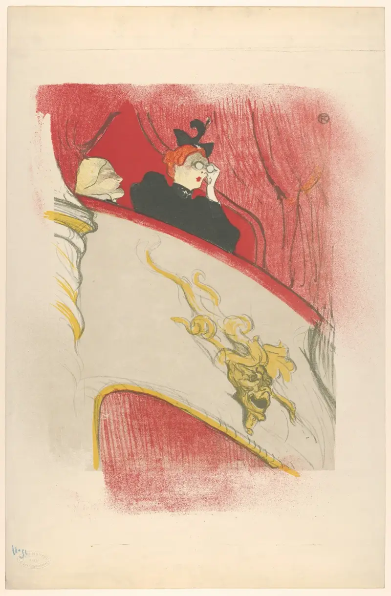Lådan med den förgyllda masken av Henri de Toulouse-Lautrec