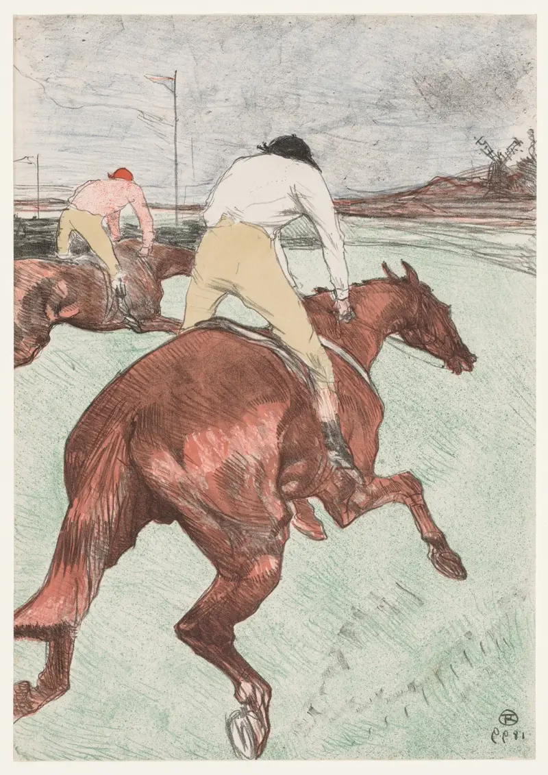 Jockeyn, 1899 – nr 1 av Henri de Toulouse-Lautrec