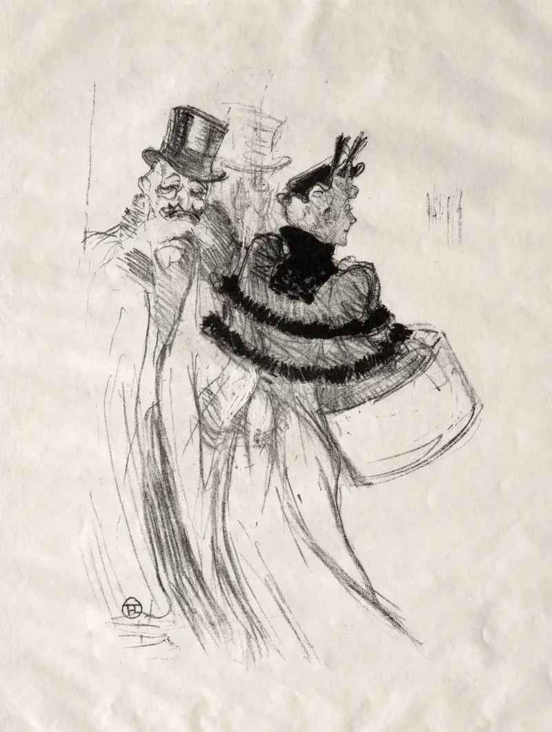 The Old Gentlemen av Henri de Toulouse-Lautrec