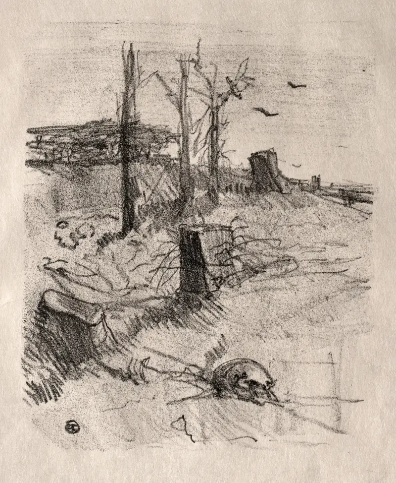 En kyrkogård i Galicien av Henri de Toulouse-Lautrec