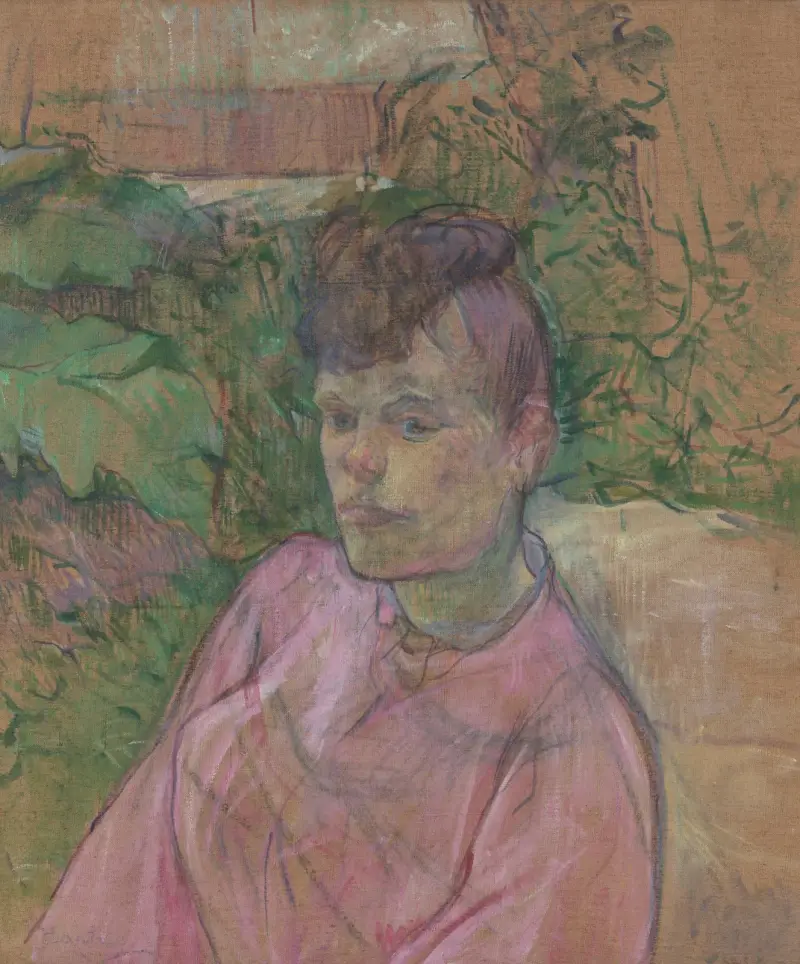 Frau im Garten des Monsieur Forest von Henri de Toulouse-Lautrec