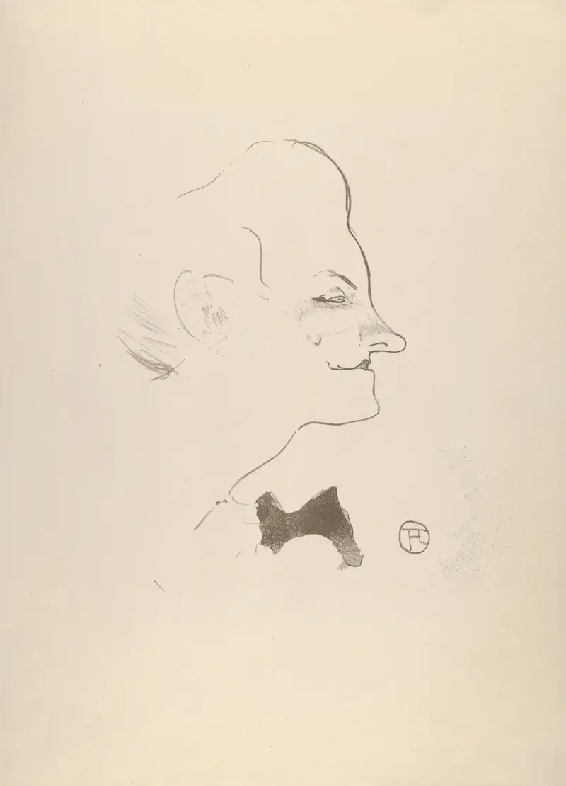 Yvette Guilbert, 1893 av Henri de Toulouse-Lautrec