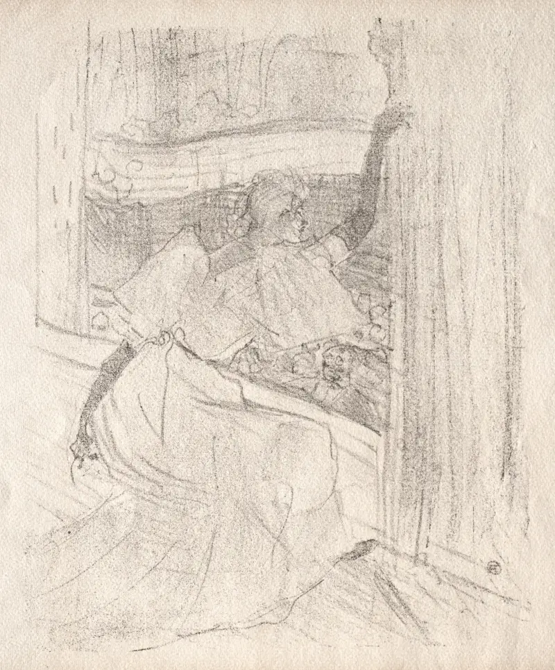 Yvette Guilbert: hälsar publiken av Henri de Toulouse-Lautrec