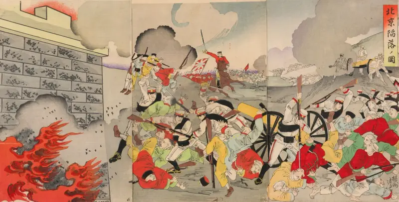 Peking faller av Toyohara Chikanobu