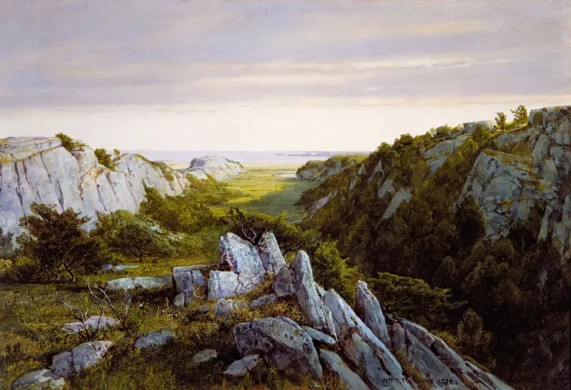 Från paradiset till skärselden, Newport av William Trost Richards