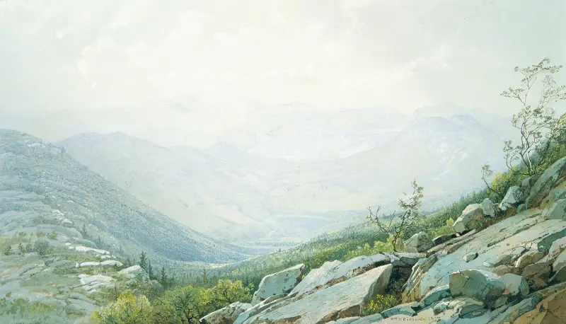 Die Mount-Washington-Bergkette, vom Mount Kearsarge aus gesehen von William Trost Richards