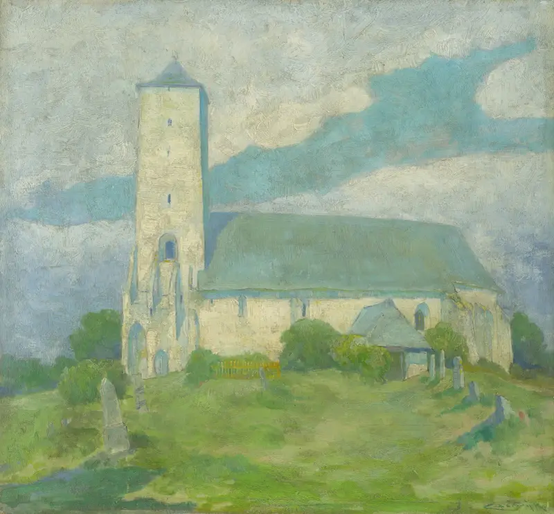 Kyrka i Svinica av Ľudovít Čordák