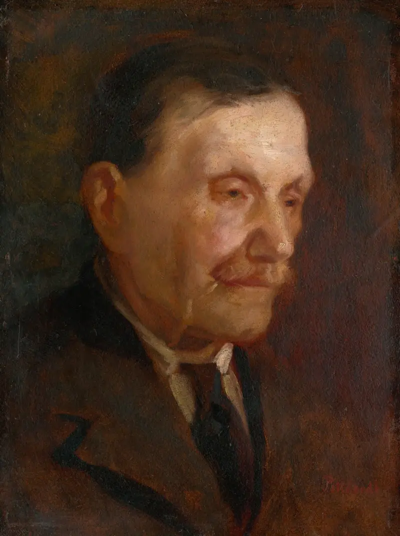 Gammal mans huvud, 1925 av Ľudovít Pitthordt
