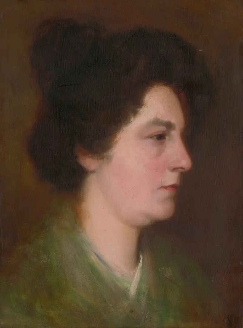 Kopfstudie einer Frau, 1900 von Ľudovít Pitthordt