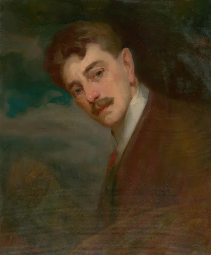 Self-Portrait, 1900 av Ľudovít Pitthordt