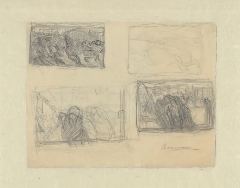 Sheet of Studies av Umberto Boccioni