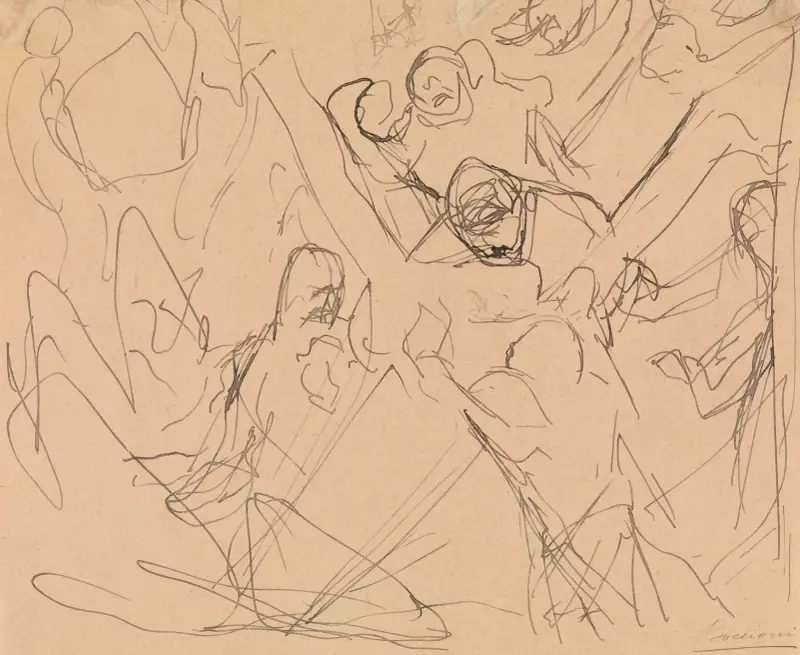 Study for ‘Mourning’, Umberto Boccioni