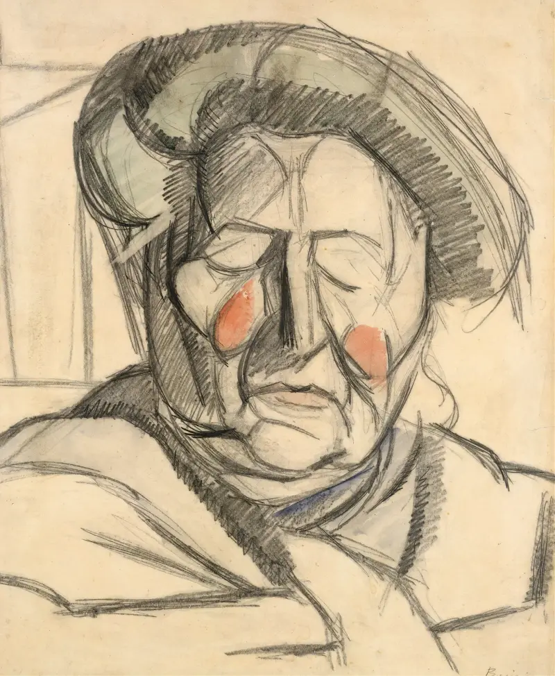 Konstnärens mor av Umberto Boccioni