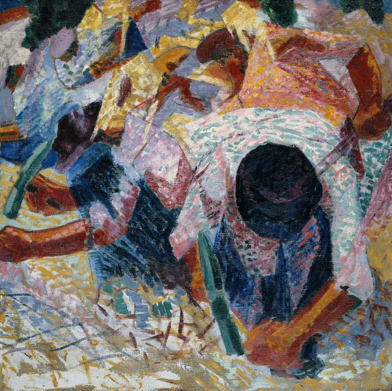 Gatläggarna av Umberto Boccioni
