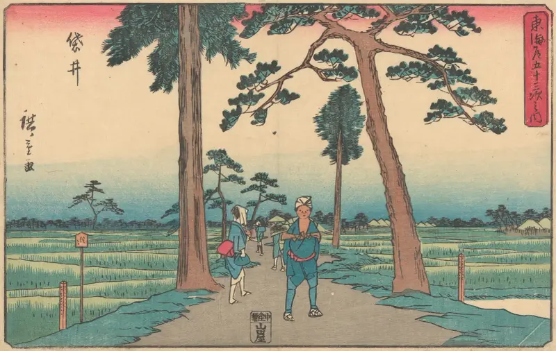 Fukuroi, 1841 av Utagawa Hiroshige